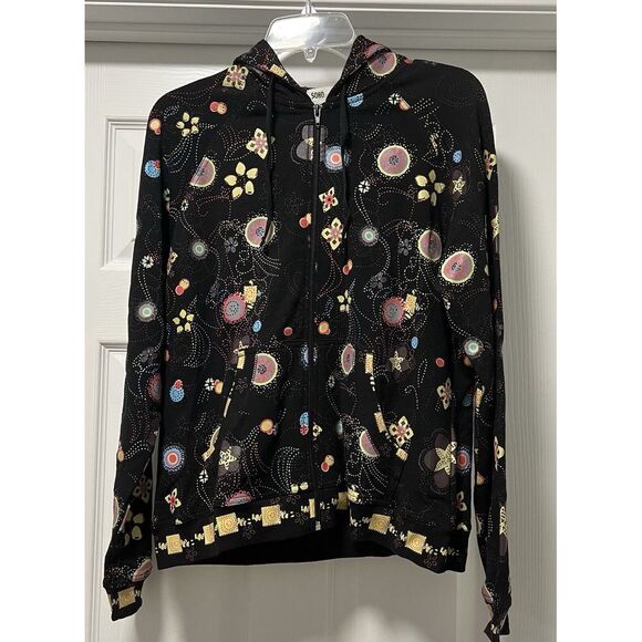 Soho French terry print hooded jacket‎ size Medium NWT - Picture 1 of 6